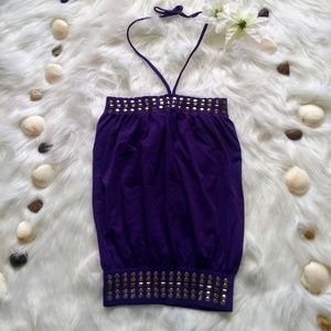 💅 5 for $25 💅 Purple halter top by Knitro